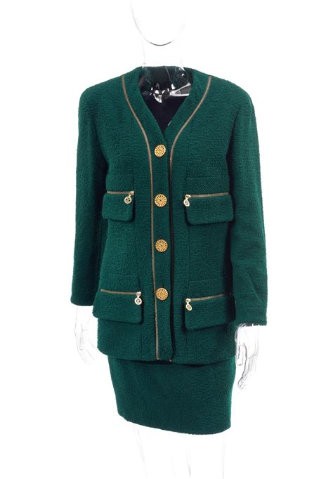 chanel green suit